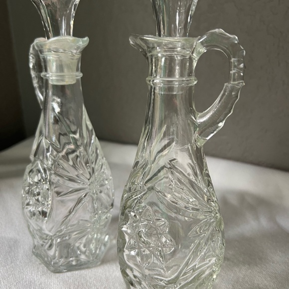 vintage Anchor Hocking Star of David oil or vinegar cruet. - Picture 5 of 6